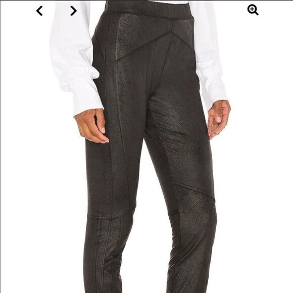 Free People Vegan Suede Black Leggings - Picture 4 of 15